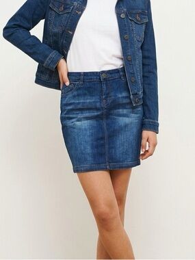 Dark Blue Janina Denim Pencil Skirt Y2K | Size 10